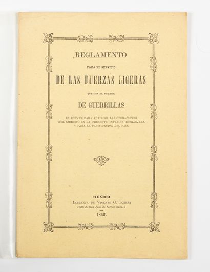 MEXICO. - 
Reglamento para el servicio de...