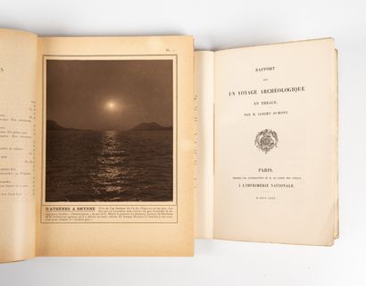 DUMONT (Albert). 
Report on an archaeological...