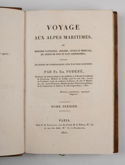 FODÉRÉ (François-Emmanuel). 
Voyage aux Alpes...