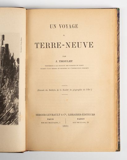 THOULET (J.).
A trip to Newfoundland.
Paris,...