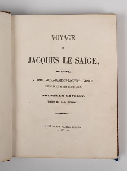 SKIN OF VELIN. - LE SAIGLE (Jacques). 
Journey...