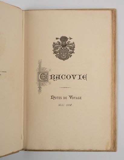 BRYLINSKI (Theodore). 
Cracow. Notes of a...