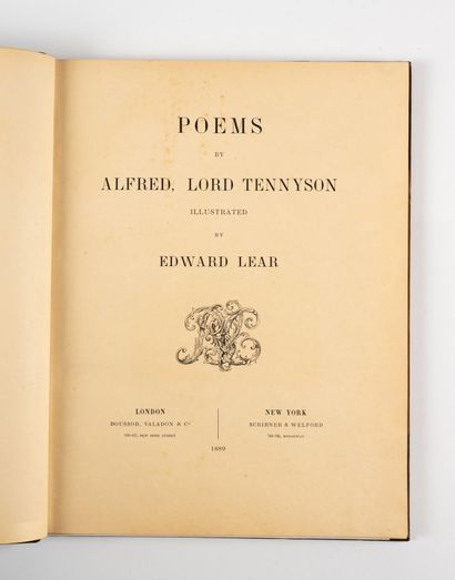TENNYSON (Lord). 
Poems. 
London, New-York,...