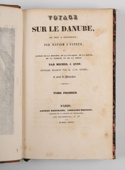 QUIN (Michel). 
Voyage on the Danube, from...