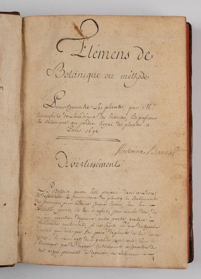 PITTON de TOURNEFORT. 
Elements of Botany...
