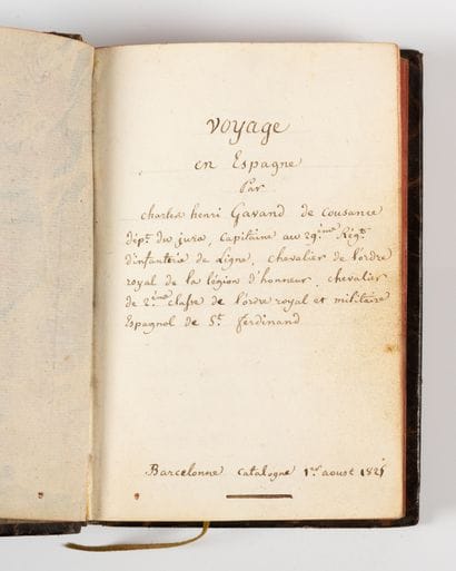 GAVAND (Charles Henri).
Trip to Spain. 
Barcelona,...