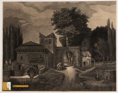 Surrealist school
The water mill
Charcoal
38...
