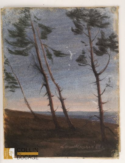 A lot of three works on paper
-Francisque...