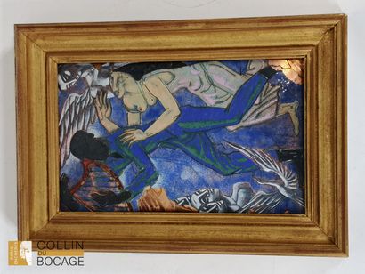 LIMOGES
Two enameled copper plates.
25.5...
