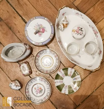 Set of modern porcelain reproduction of the...