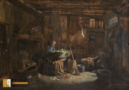 Charles FORTIN (1815-1865)
Interior, 1832
Signed...