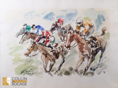 Modern School 
Four paintings
- The horse...