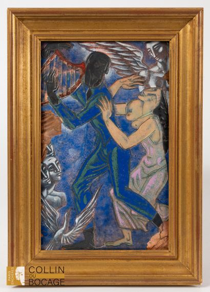 LIMOGES
Two enamelled copper plates
Of which...