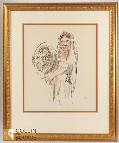 Oskar KOKOSCHKA (1886-1980)
Woman holding...