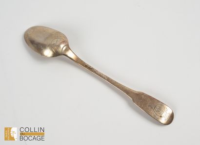 Silver RAGOUT SPOON. 
PERPIGNAN, Paul ALBAR...