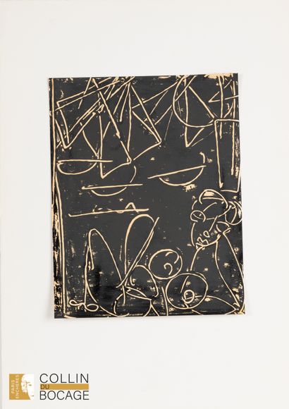 Abstraction, nude woman,
India ink on paper
(2...