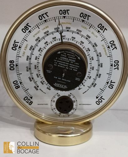 Two table clocks and a barometer JAEGER
Brass....