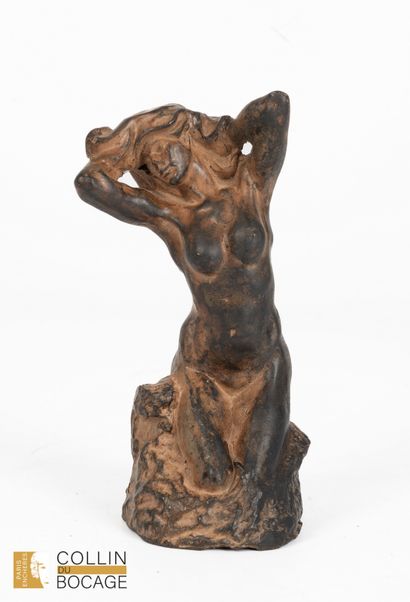 CHENET Pierre
crouching nude
bronze
H: 1...