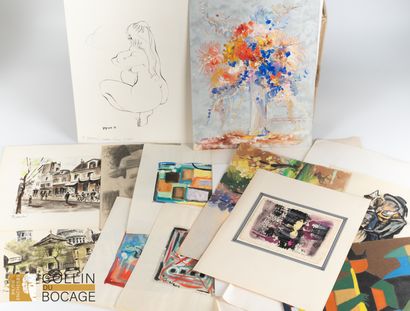 Modern School
Set of drawings, landscapes,...