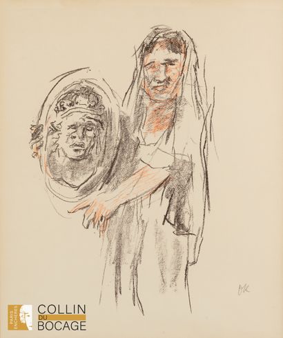Oskar KOKOSCHKA (1886-1980)
Woman holding...