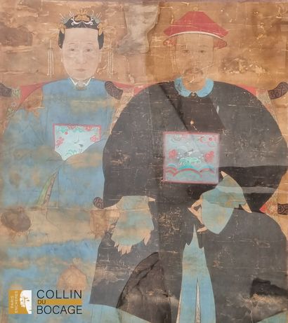Chine, Dynastie Qing
Peinture à l’ encre...