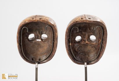 BHUTAN or TIBET. Two Citipati masks (in Tibetan:...