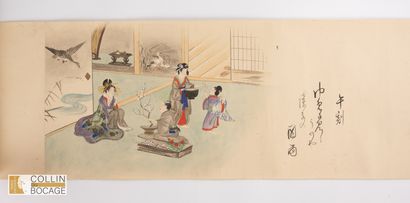 JAPON, XIXe
Frise de personnages, scènes...