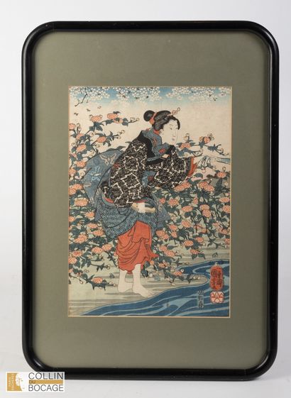 Utagawa KUNIYOSHI (1797-1861). Feuillet gauche...