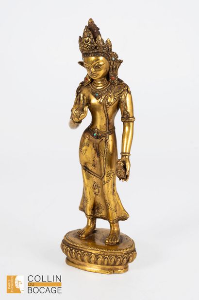 NEPAL statuette 
NEPAL, Xxème siècle. Sculpture...