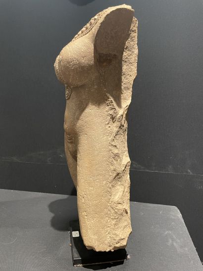 NORTHERN INDIA, 12th century. Headless female...