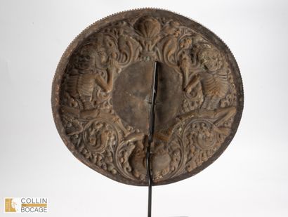 TIBET, 17th-19th century. Temple handle adorned...