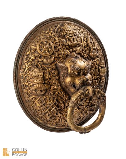 TIBET, 17th-18th century. Pair of temple...
