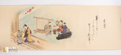 JAPON, XIXe
Frise de personnages, scènes...