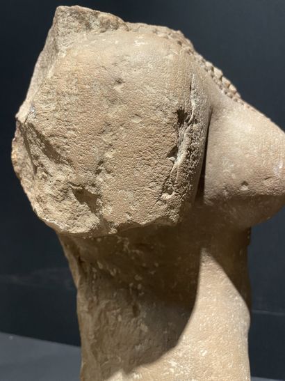 NORTHERN INDIA, 12th century. Headless female...