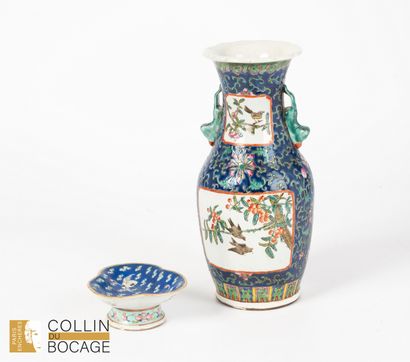 Chine XIXème et XXème siècle. Lot de porcelaine...