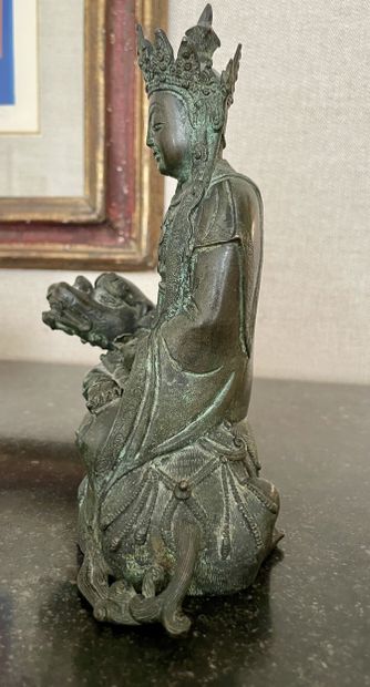 CHINA, Ming dynasty (1368 - 1644). Statuette...