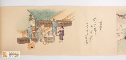 JAPON, XIXe
Frise de personnages, scènes...