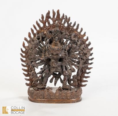 NEPAL, 20th century. Group representing Kalachakra...