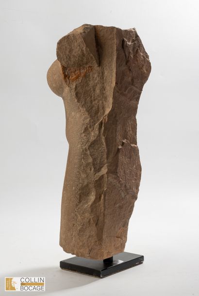 NORTHERN INDIA, 12th century. Headless female...
