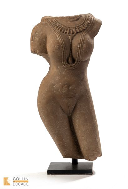 NORTHERN INDIA, 12th century. Headless female...