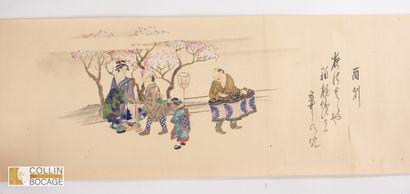 JAPON, XIXe
Frise de personnages, scènes...