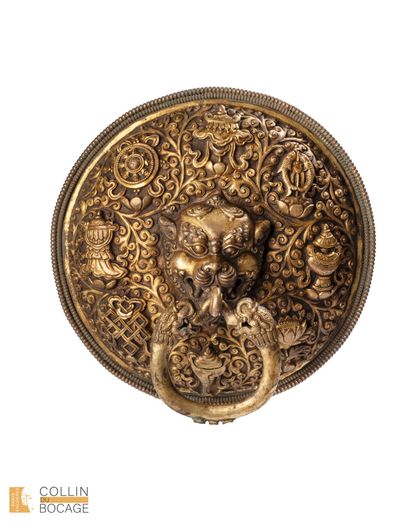 TIBET, 17th-18th century. Pair of temple...