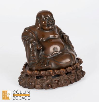 Chine, XXème siècle. Statuette de Putaî assis...