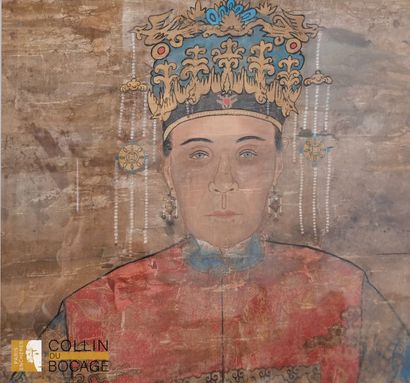 Chine, Dynastie Qing
Portrait d’un couple...