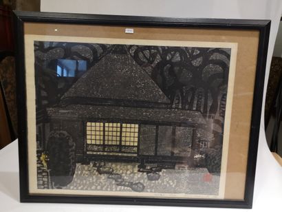OKIIE HASHIMOTO (1899-1993). Estampe représentant...