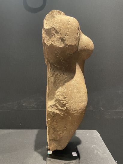 NORTHERN INDIA, 12th century. Headless female...