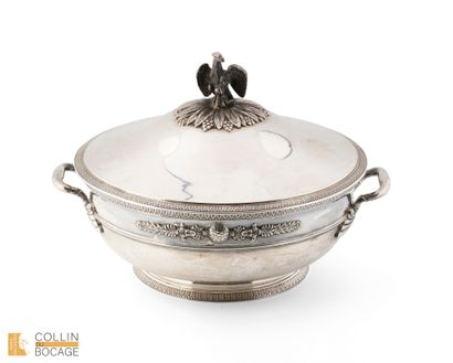 Légumier en argent premier titre à décor...