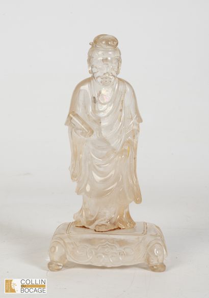 CHINA, 19th century.
Statuette depicting...