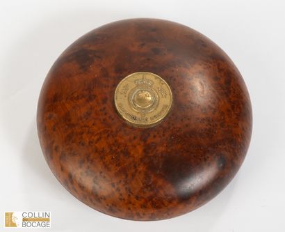 Egypt, c. 1929
Olive wood box (bonbonnière),...