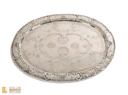 Kingdom of Egypt, 1938.
Oval dish in silver...
